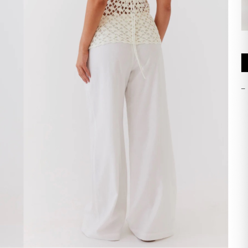 White Linen Pants (TAGS ON-- NEW)